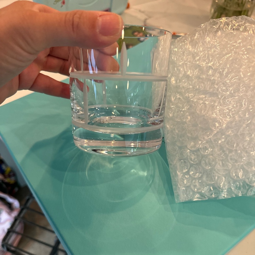 Tiffany glassware set of four whiskey glasses
